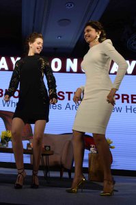 Kalki Koechlin and Deepika Padukone in India Today Conclave 2014
